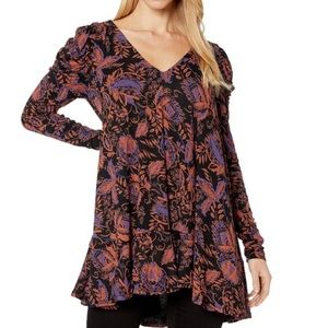 NWT Free People Hello Lover  Mini Dress Noir